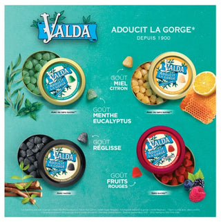 Valda Gommes Menthe Eucalyptus Adoucit la Gorge 140 g