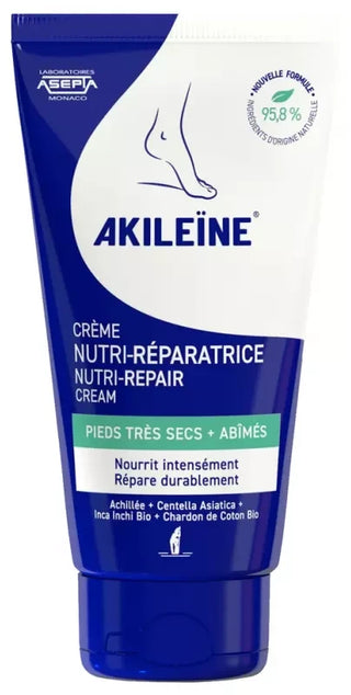 Akileïne Crème Nutri-Réparatrice Pieds Très Secs et Abîmés 75 ml