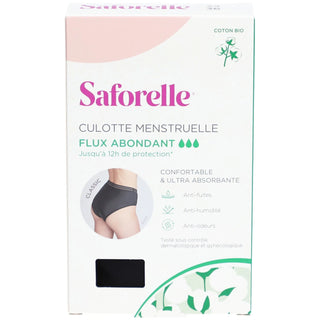 Saforelle Culotte pour les Règles Flux Abondant Taille 34-36
