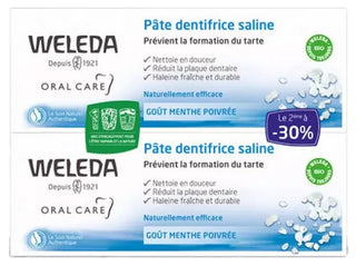 Weleda Duo Pâte Dentifrice Saline - 2 x 75 ml