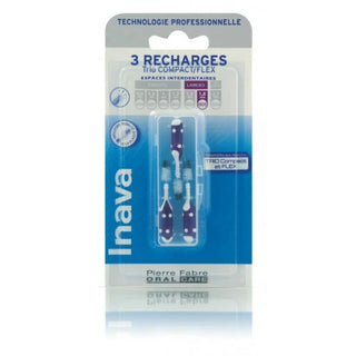 INAVA BROSSETTE INTERDENTAIRE Recharge Violette 1.8mm - 3 Brossettes