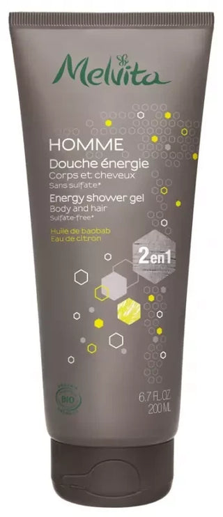 Melvita Homme Douche Énergisante 2 en 1