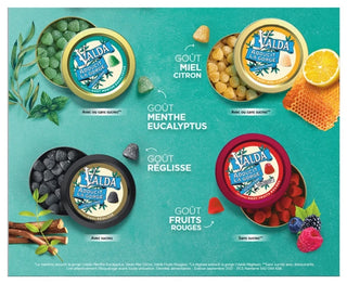 Valda Gommes Sans Sucres Goût Miel Citron 140 g