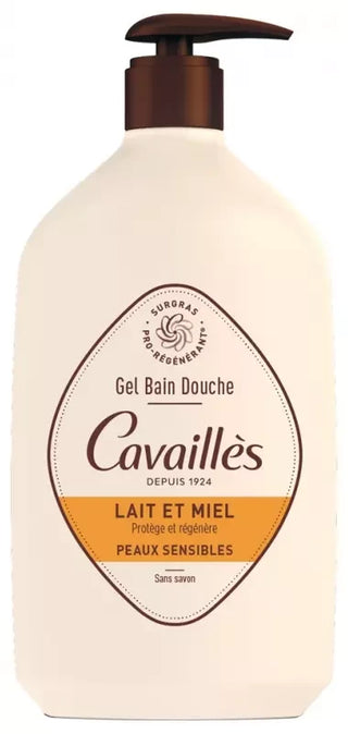 Cavaillès Gel Bain et Douche Lait et Miel 1 L