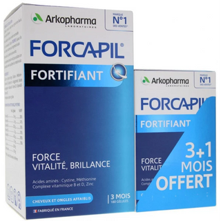 Arkopharma Forcapil Cheveux et Ongles 180 gélules + 60 gélules OFFERTES