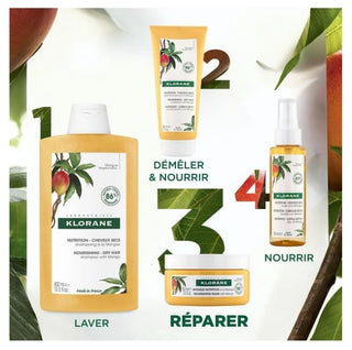 Klorane Masque à la Mangue - Cheveux Secs - Nourrissant 150 ml