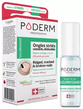 Poderm Huile-Sérum Nourrissant Ongles Striés 8 ml