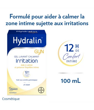 Hydralin Gyn Irritation Gel Lavant Calmant équilibre intime