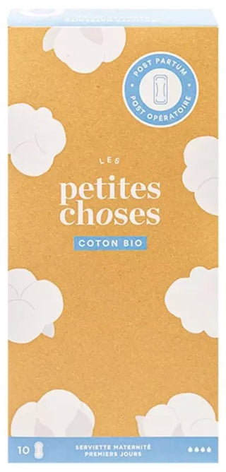 Les Petites Choses Serviettes Post Partum Post Opératoire Coton Bio 10 Serviettes