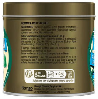 Valda Gommes Menthe Eucalyptus Adoucit la Gorge 140 g