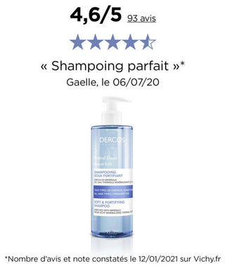 Vichy Dercos Shampoing Minéral Doux Fortifiant