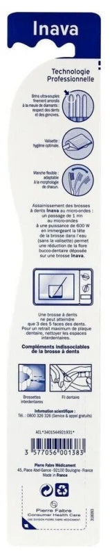 Inava Brosse à Dents Sensibilité - Couleur : Vert d'eau
