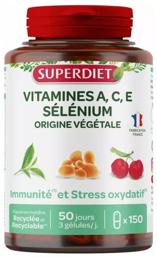 Superdiet Vitamines A.c.e - Sélénium -150 Gélules