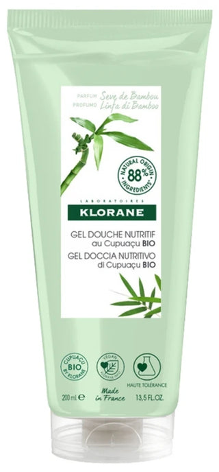 Klorane — Gel Douche au Beurre de Cupuaçu Bio — Sève de Bambou — Tous Types de Peaux 200 ml