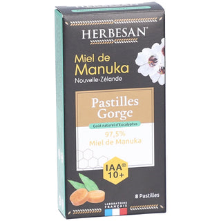 Herbesan Pastilles Gorge Miel de Manuka IAA 10+
