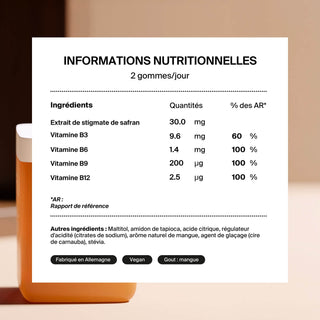 Naali – Gummies Anti-Stress & humeur positive Mangue 60 gommes