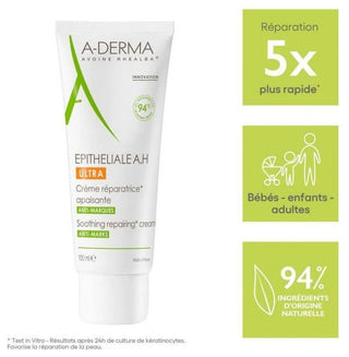 A-Derma Épithéliale A.h Epithélial A.h Ultra - Crème Réparatrice Apaisante Anti-Marques 100 ml