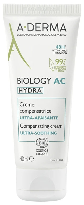 A-Derma Crème Compensatrice Ultra-Apaisante Biology Ac Hydra 40 ml