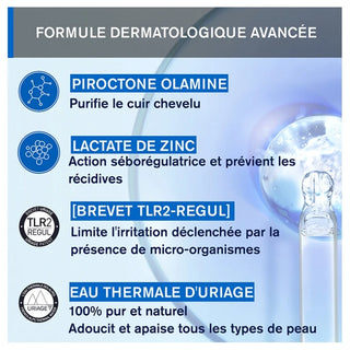 Uriage DS HAIR Shampoing Traitant Antipelliculaire Modéré 200 ml