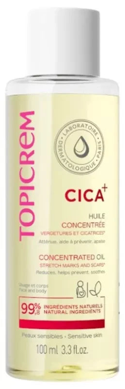 Topicrem Cica Huile Concentrée Vergetures et Cicatrices
