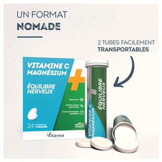 Vitavea Vitamine C + Magnesium 24 comprimés à croquer