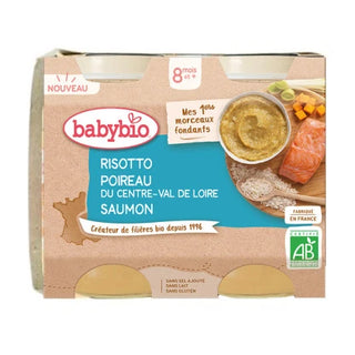 BABYBIO RISOTTO POIREAU 2X200G 8 MOIS ET +
