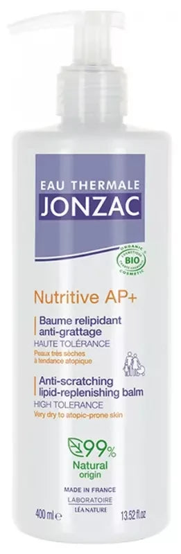 Eau Thermale Jonzac Nutritive AP + Baume Relipidant Intensif Peaux Très Sèches Bio 400 ml