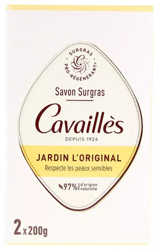 Cavaillès Savon Surgras Jardin l'Original Peaux Sèches 2 x 200 g