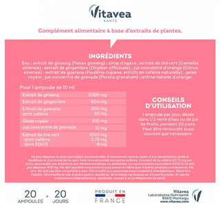 Vitavea Force G Booster Shot 15 Ampoules + 5 Offertes