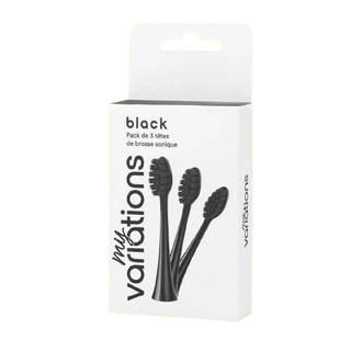 MYVARIATIONS Têtes de Brosse Souples - Pack de 3 Têtes Noires