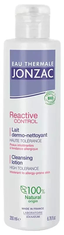 Eau Thermale Jonzac REactive Lait Dermo-Nettoyant Peaux Intolérantes Bio 200 ml
