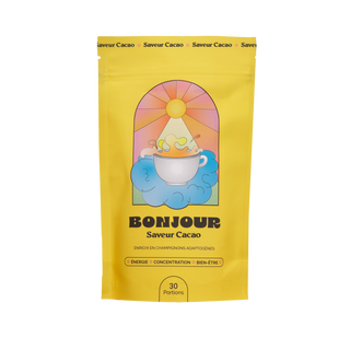 Bonjour Drink – Boisson Adaptogène Naturelle aux Champignons & plantes - 90g