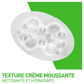 CeraVe Crème Moussante Nettoyante Hydratante Visage Peaux Normales à Sèches 236 ml
