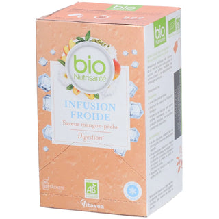 Vitavea Nutrisanté Bio Infusion Froide Saveur Mangue-Pêche Digestion