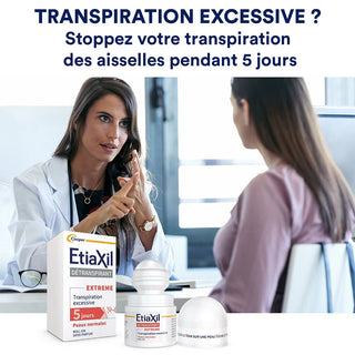 ETIAXIL - Déodorant Détranspirant - Traitement Transpiration Excessive - Aisselles - EXTREME - Peaux Normales