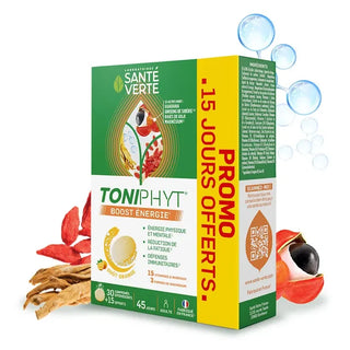 Sante Verte Toniphyt Boost Goût Orange 30 +15 Comprimés Effervescents