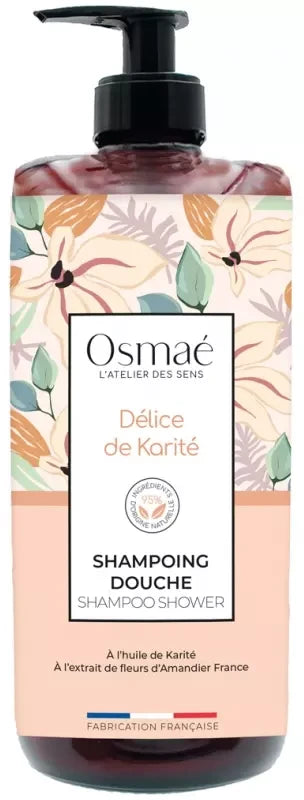 Osmae Shampoing Douche Délice Karité Flacon Pompe 1 l
