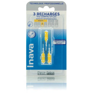 INAVA BROSSETTE INTERDENTAIRE Recharge Jaune - 3 Brossettes