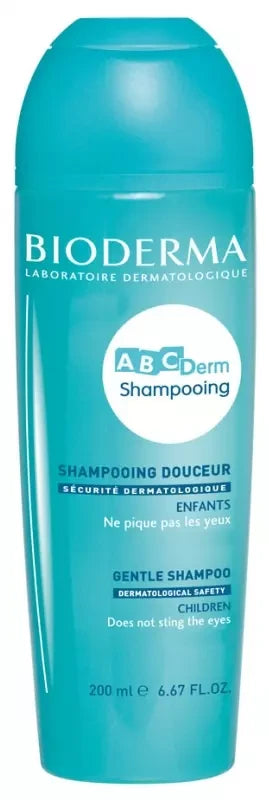 Bioderma Abcderm Shampoing Doux Bébé et Enfant Cuir Chevelu Délicat 200 ml