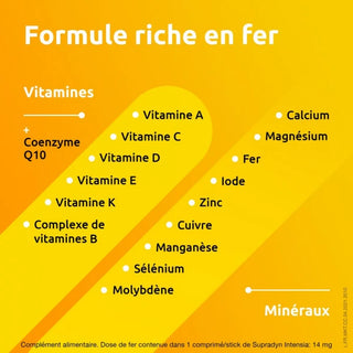 Supradyn Intensia Vitamines, Minéraux et Fer Eff. 30 comprimés