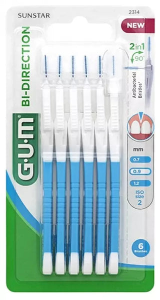 Gum Brossettes Proxabrush Bidirection Ultra-Micro - Modèle : 2314 : 0,9 mm