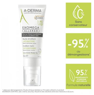 A-Derma Exomega — Allergo - Baume Émollient Cosmétique Stérile 40 ml