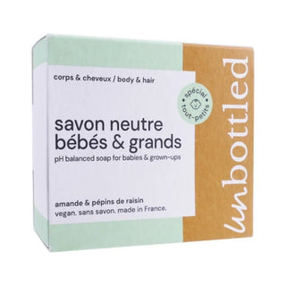 UNBOTTLED SAVON NEUTRE BEBES & GRANDS CORPS ET CHEVEUX 110G