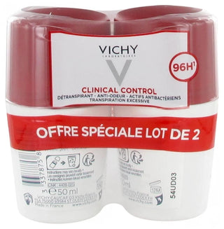 Vichy Lot*2 x 50 ml Détranspirant Anti-Odeur 96H