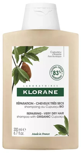 Klorane Beurre Cupuaçu Bio Shampoing Cheveux Très Secs 200 ml