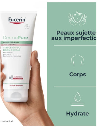 Eucerin DermoPure Crème pour le Corps Triple Action 200 ML