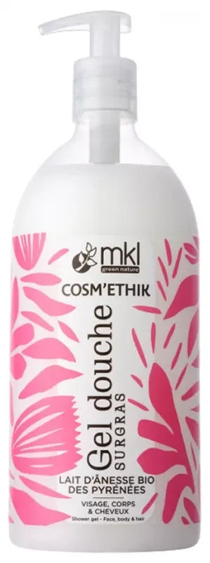 Mkl Green Nature Ethik Gel Douche Lait d'Ânesse du Gers 1 Litre