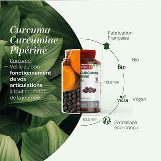 SUPERDIET Curcuma Curcumine - Pipérine BIO