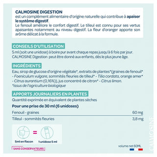 Calmosine Digestion Bio - Boite de 12 Sticks de 5 ml