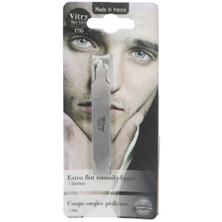 Vitry Coupe-ongles pédicure de poche extra-plat Inox